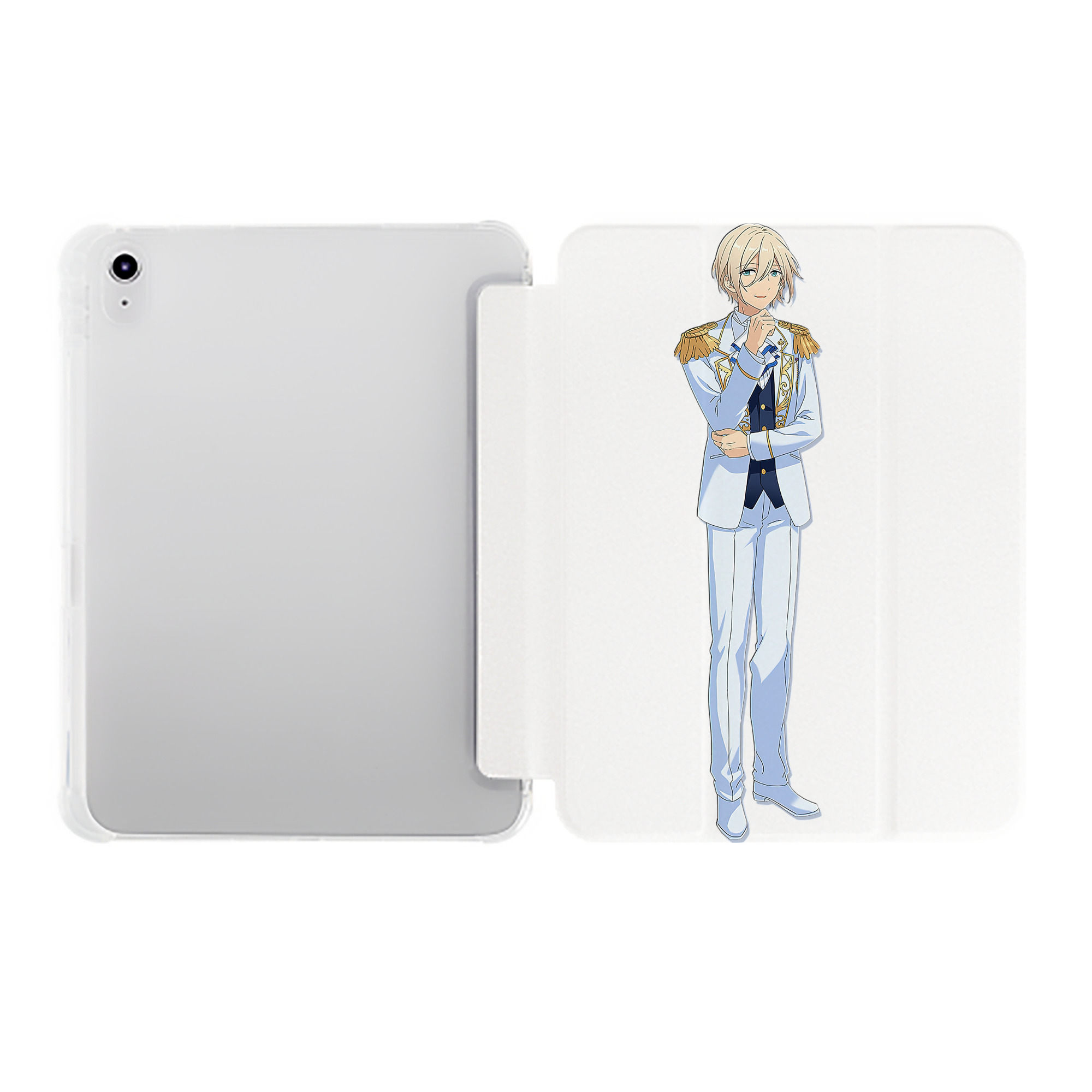 （画像用） あんさんぶるスターズ! Ensemble Stars IPad ケース ペン収納付き 三つ折りスタンド PUレザー×シリコン 対応機種9.5/10.5/10.9インチ